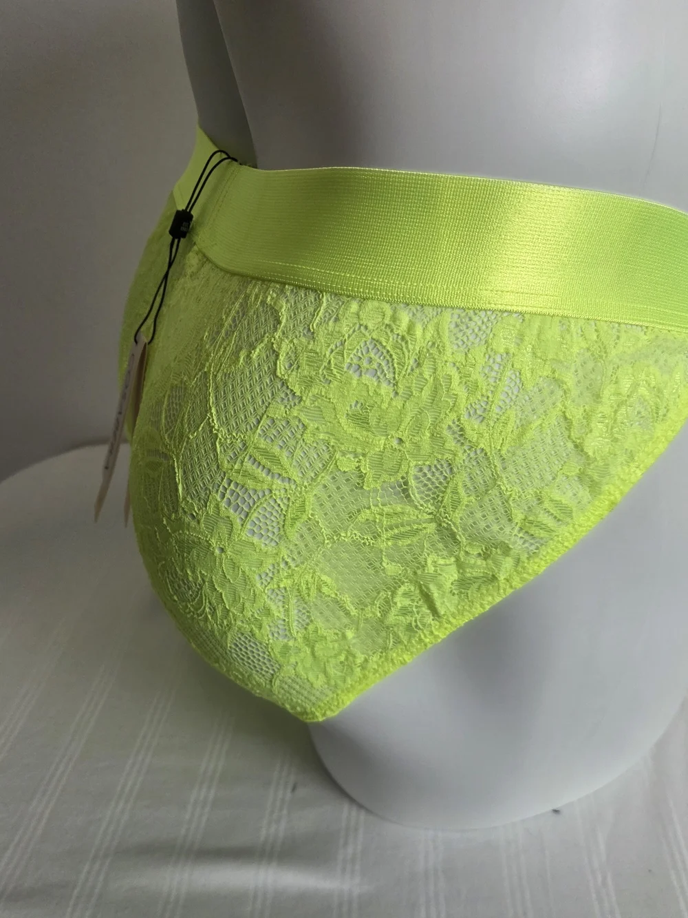 Cosabella Men's Lace Sports Brief in Neon Yellow